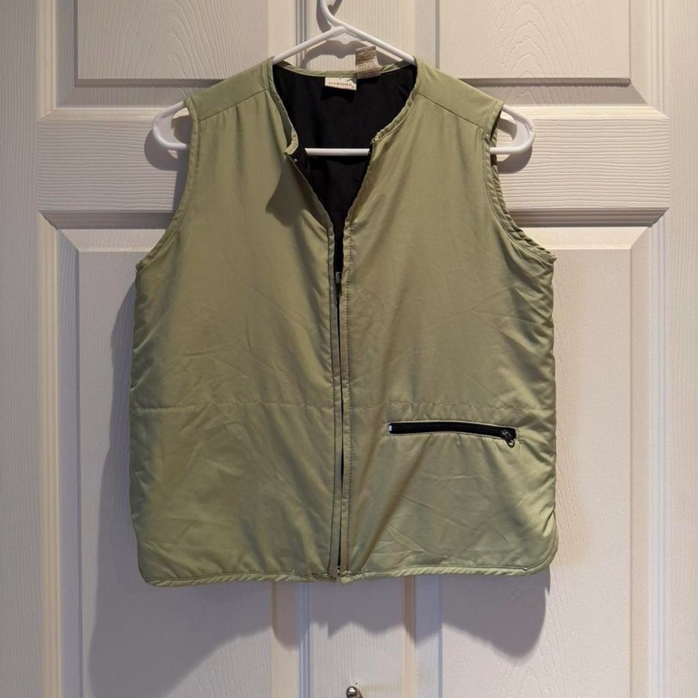 Merona Light Sage Green Men's Zip-Front Vest